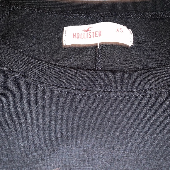 hollister black flowy long sleeve - Picture 2 of 2